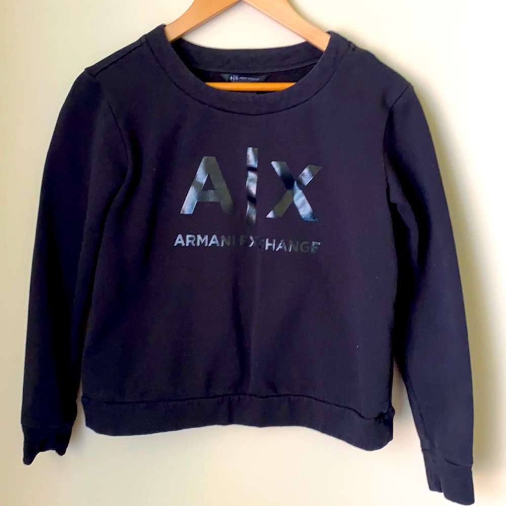 Armani Exchange crop sweatshirt